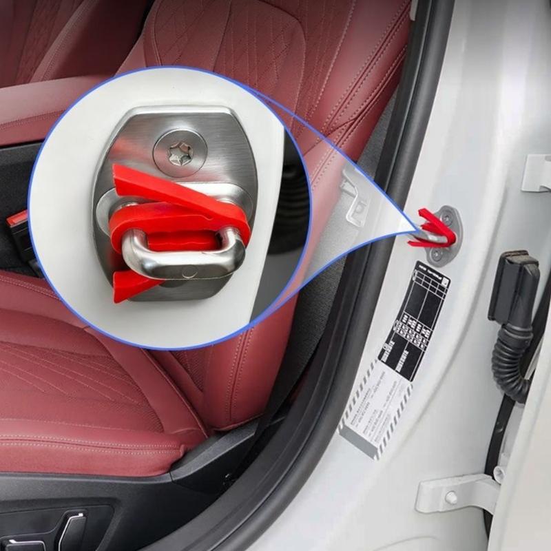 Car Sound Damper Door Lock Buffer Seal Deadener Quiet Buffer Rubber Pad Damping Protectors Car Modification