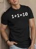 Men's Funny Binary Programmer Graphic Vintage Meme T Shirt Summer Oversize Tee Women Streetwear Novelty Harajuku Casual Trendy