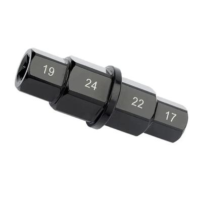 Sechskant-Achsenwerkzeug für Motorräder, 17, 19, 22, 24 mm, langlebig, 3/8 Zoll, multifunktional, Mehrzweck, Rostschutz, vielseitig, professionell, 4-in-1