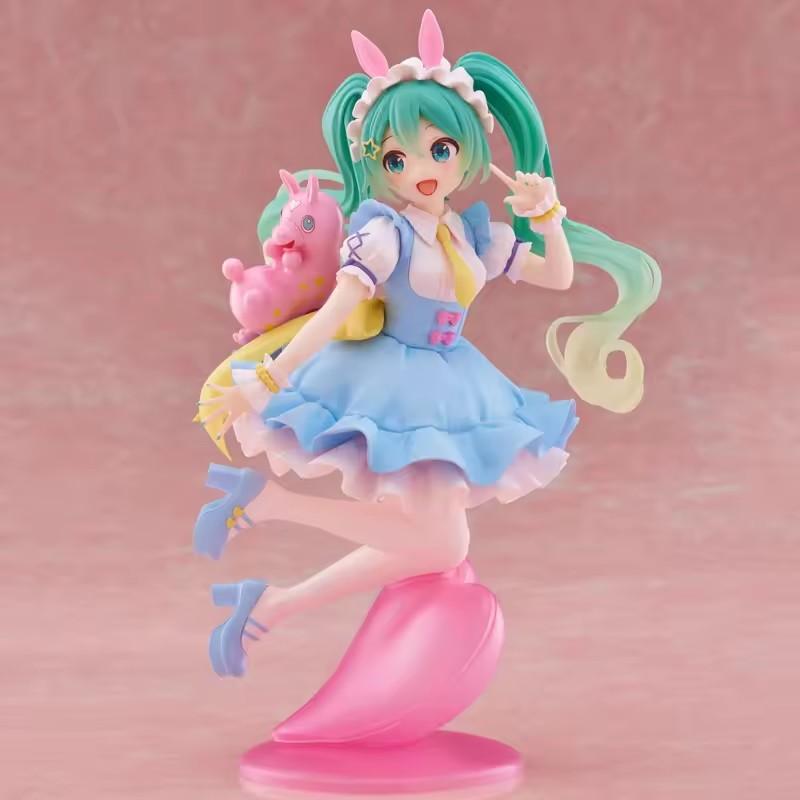New Original Genuine Model Hatsune Miku x Rody 20cm AMP Fairy Tale Figure Anime Figurine Collections Toys Gifts