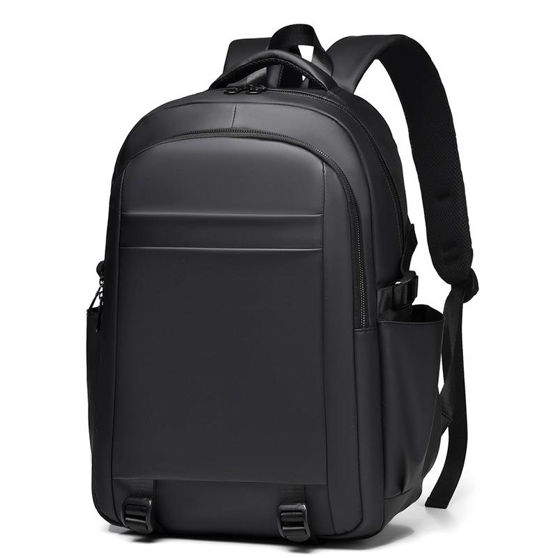 Men's Business Commuting Backpack Large Capacity Simple Travel Bag Computer Bag Solid Color Luggage Bag College Backpack