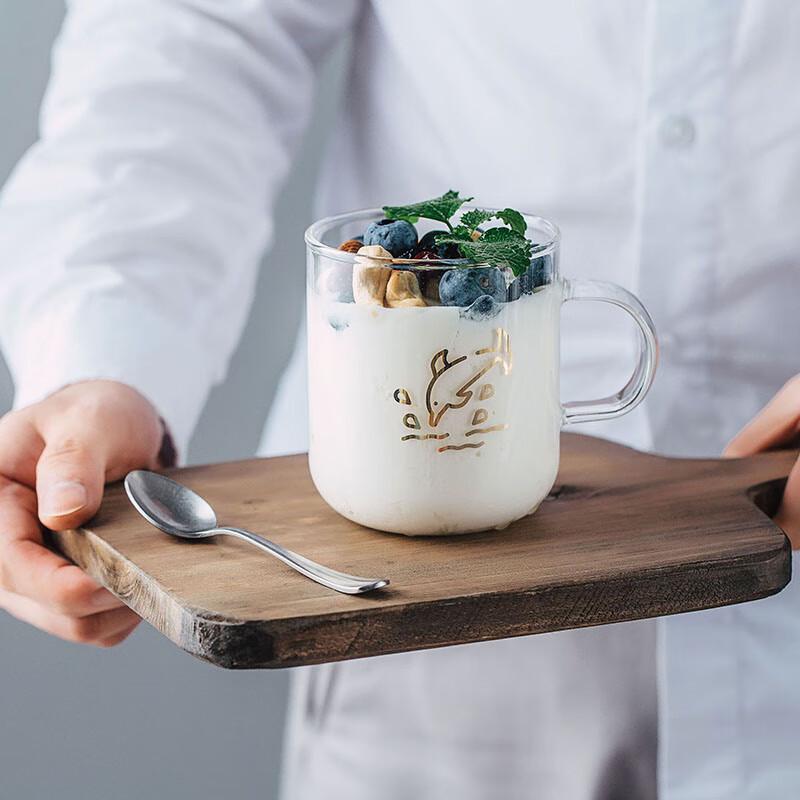 Ins Japanese Heat-Resistant Glass Mug with Handle