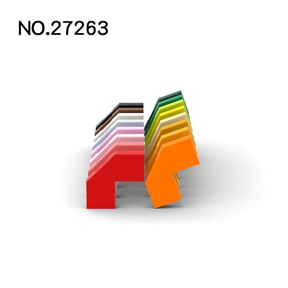 20 Stück MOC Kompatible Baustein-Teile 27263 54578 Fliese Modifiziert Facette 2 x 2 Ecke mit Gechnittener Ecke Baustein Teile DIY Bri