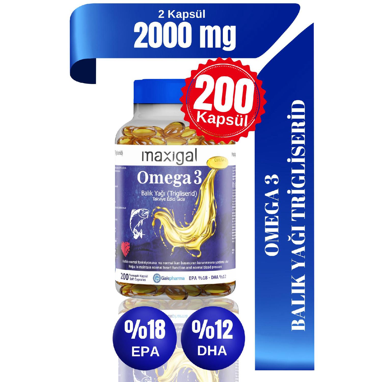

Omega 3 Fish Oil 2000 Mg 200 Capsules