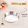 ZISIZ Outdoor Tragbare Klapppfanne 16cm