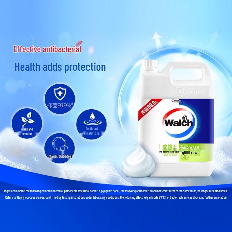 Walch Antibacterial Foaming Hand Soap Refill, 5L