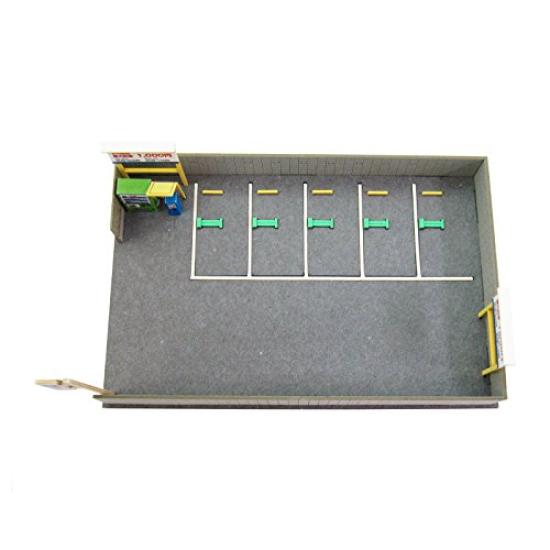 Sankei Nostalgic Diorama Series Parking Lot B Paper Craft 1/150 MP03-99