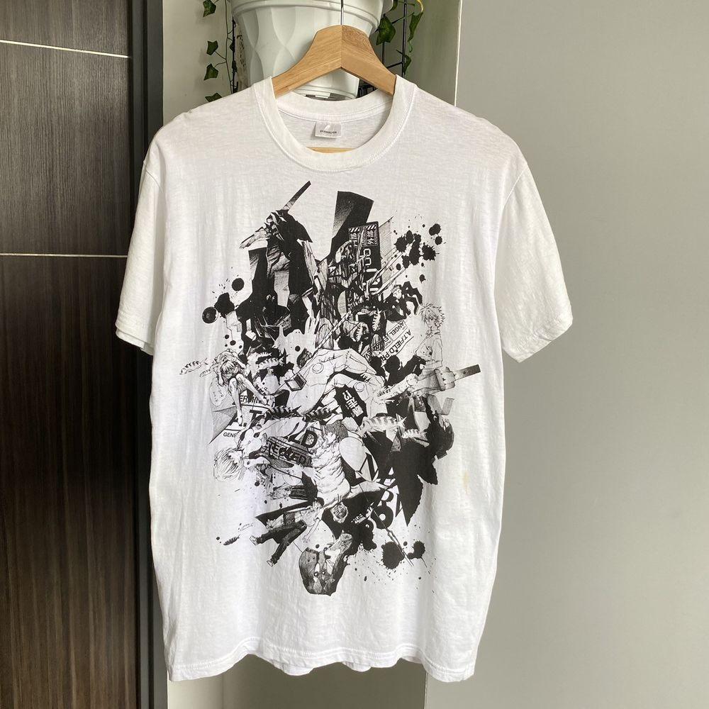 Neon Genesis Evangelion 2007 Аниме перепечатка белая футболка QT3900 Унисекс футболка L