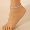 1 Stück Damen Mode Trend Schlichtes Design Fußkette Zirkon Accessoires Geeignet für Date, Party, Festival Geschenke