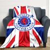 1Pc Rangers Fc Crest Union Jack Blanket For Couch Bed Plush Cozy Fuzzy Blanket Super Soft Warm Blankets For Fall And Winter 0918223