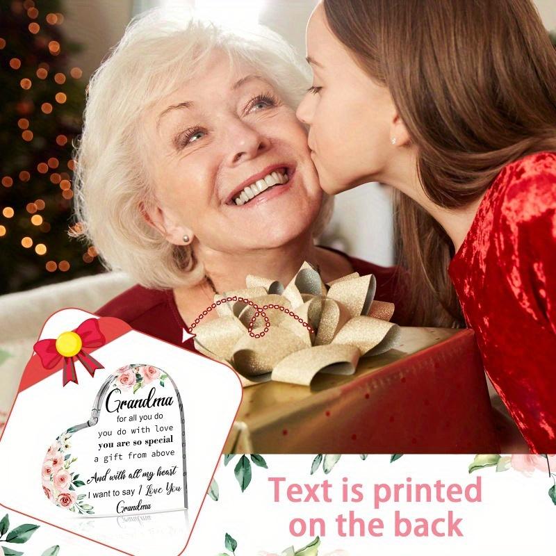 Eye-catching Acrylic Floral Grandma Centerpiece - Unique Gift for Birthday or ChristmasFestival statue decorations