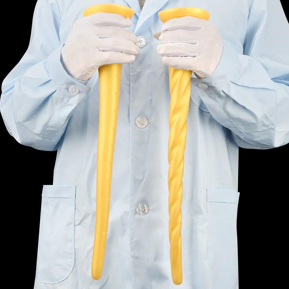 Golden Silicone Soft Extra Long Anal Plug Anal Expansion Masturbator Adult Sex Toy Fisting Plug Tail Slave BDSM