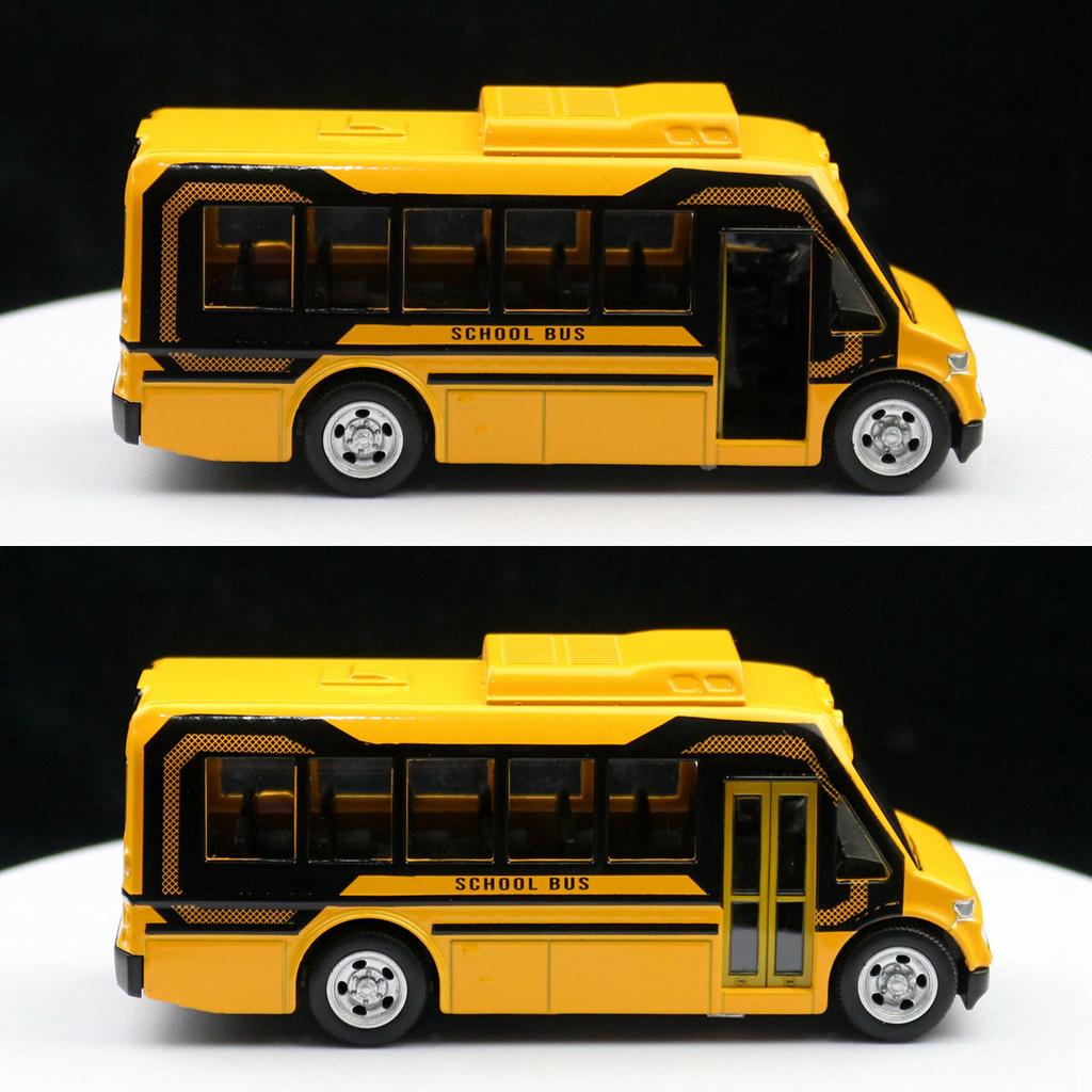 1/36 Maßstab 13 cm Schulbus Legierung Auto Druckguss & Spielzeug Fahrzeuge Automodell Miniatur Maßstab Modellauto für Kinder