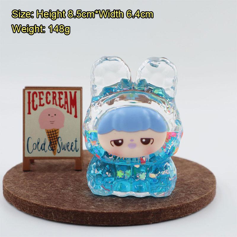Oiled 8.6Cm Quicksand Dream Rabbit Ornament Cute Cartoon Desktop Ornament