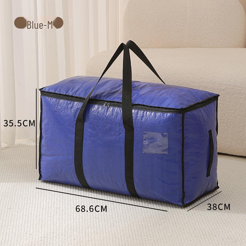 Waterproof Foldable Quilt Storage Bag - Large Capacity Portable Cotton Tote