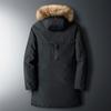 Men's Coat  Down Jacket  Puffer Overcoat Winter Parka Men White  Down