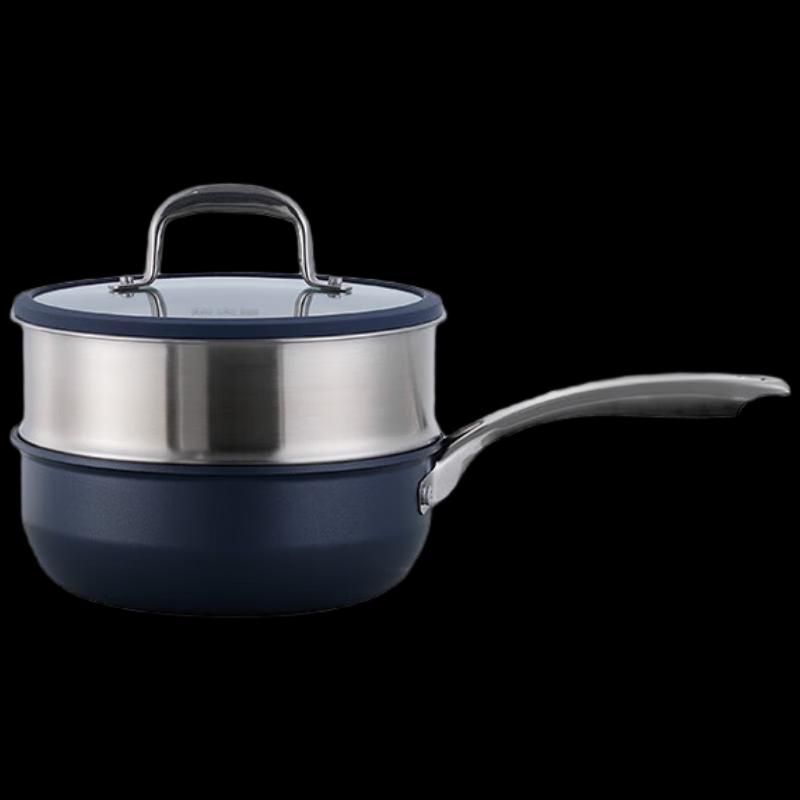 Chui Da Huang Guli Deep Blue Non-stick Milk Pot
