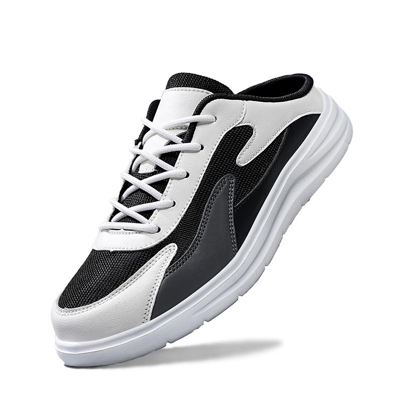 Модные кроссовки мужские слипоны лоферы дышащая прогулочная повседневная обувь для мужчин — фото 7