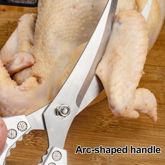 Kuchyňské nůžky z nerezové oceli Ostré nůžky na maso Odolné nůžky na drůbež Ergonomická rukojeť Japonské kuchařské nůžky na kuřecí kosti Ryby Vepřové maso