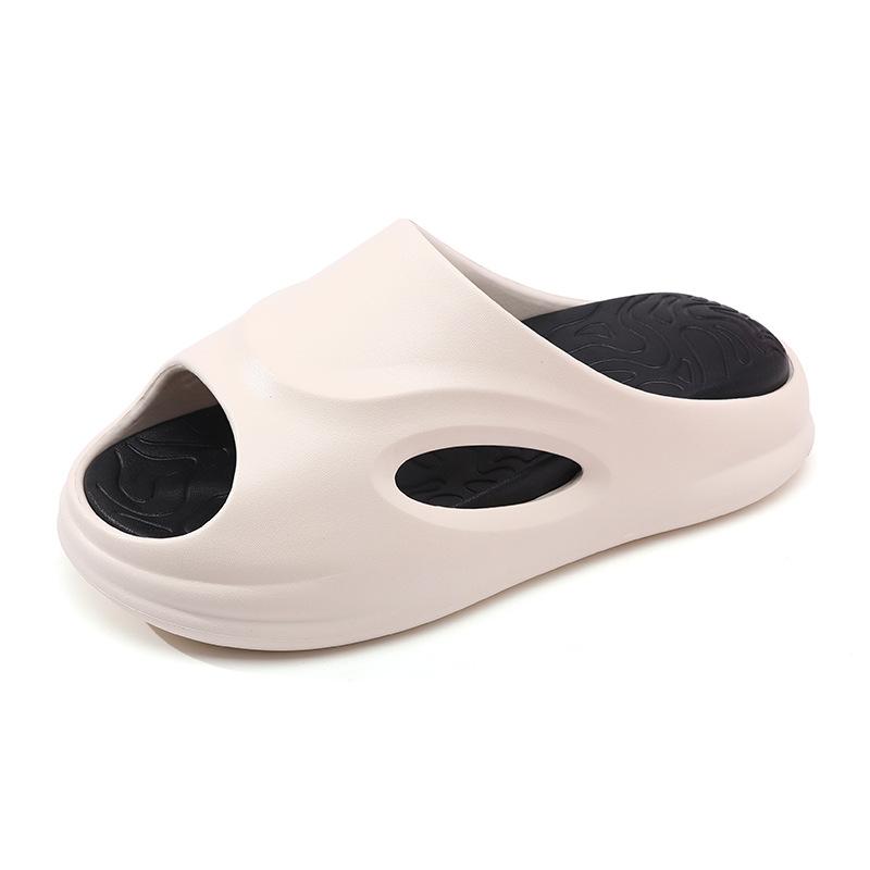 Versatile women's summer outer wear thick-soled soft non-slip slippers indoor heightening deodorant advanced cool slippers men