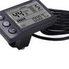 J-ouuoS866 Elektrisches Fahrrad Display LCD Messgerät 24V 36V 48V Elektroroller Bedienfeld mit SM-Stecker