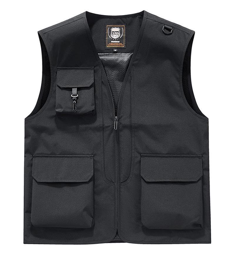 

Multi-Pocket Sleeveless Mesh Vest for Fishing, Hiking, Photography, and Uniform Use 4X Large (XXXXL)