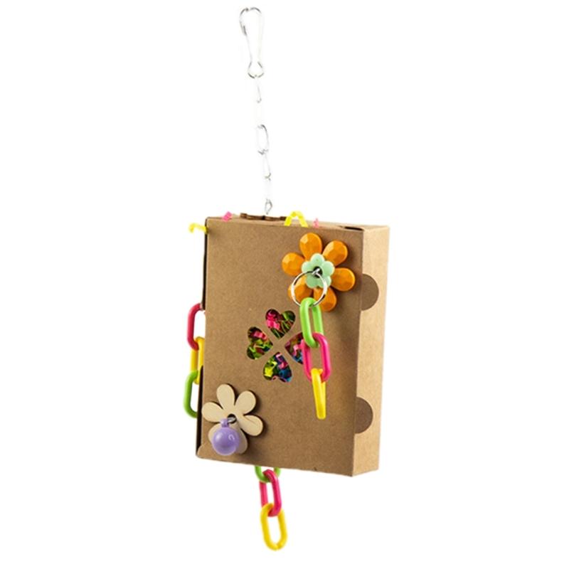 Parrot Chewing Toy Paper/ Rattan Parrots Beak Grinding Toy Bites Resistant Cockatiels Parakeets Hangings Bird Molar Toy