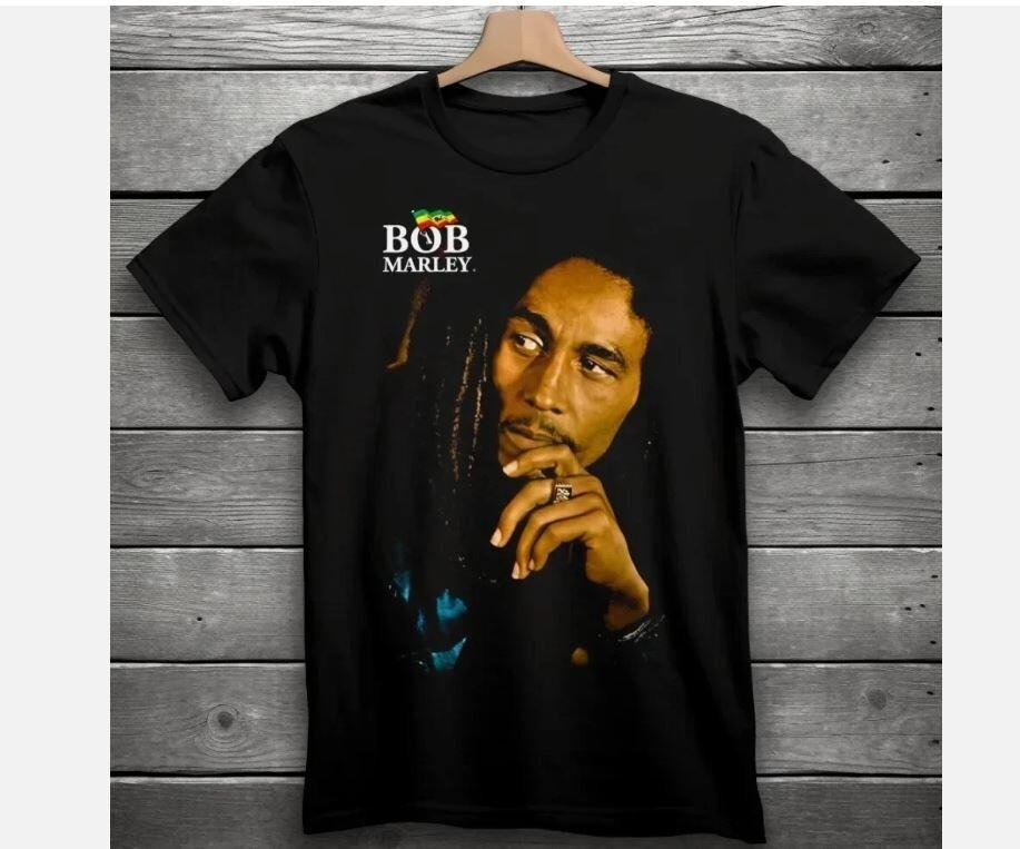 Футболка Bob Marley, Свитшот One Love Унисекс, Футболка в стиле регги, Унисекс футболка с изображением ямайской музыкальной легенды S