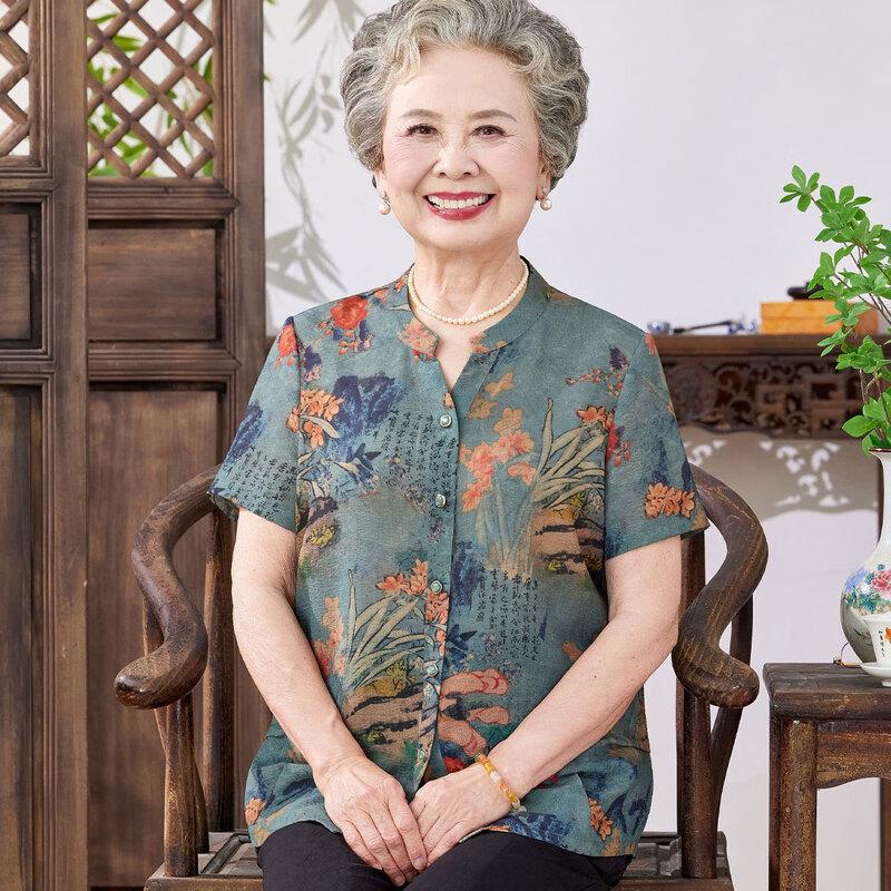 Madam Datang Women s Stand-up Collar Shirt 2XL