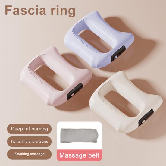 Electric Fascia Massage Ring 5 Intensities Adjustable Muscle Relief Fat Burning Cordless Massager Quiet Portable Deep Tissue