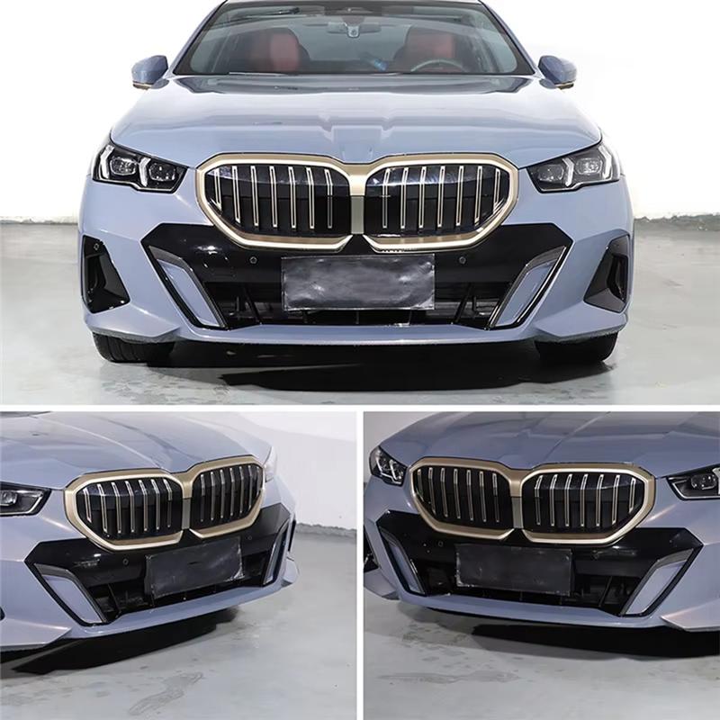 Real Carbon Fiber Car Front Bumper Lip Spoiler Trim For BMW 5 Series G60 2024 Sport Version Accessories