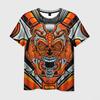 Newest Demon Samurai Mask Sakura 3D Print T shirts For Men/Women Crew Neck Short sleeve Top Fashion Oversized Punk Style T shirt