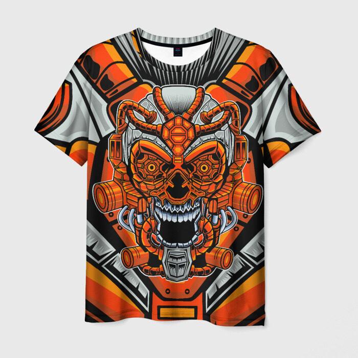 Newest Demon Samurai Mask Sakura 3D Print T shirts For Men/Women Crew Neck Short sleeve Top Fashion Oversized Punk Style T shirt