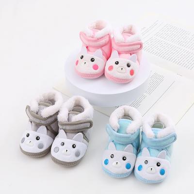 Baby Warm Shoes Cartoon Thick Soft-soled Toddler Shoes Kids Shoes