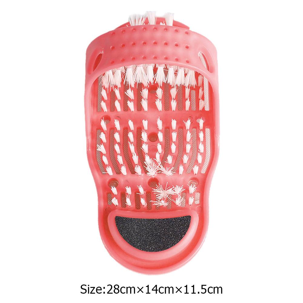 Foot Care Tool Bath Shoe Shower Feet Foot Cleaner Scrubber Washer Brush Bathroom Massage Feet Remove Dead Skin Massager Slippers