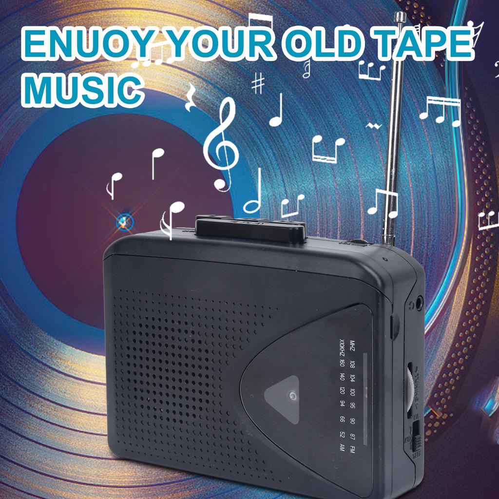 Cassette Player Walkman Cassette Player Portable  Speaker Multiple Power Supply Methods AM FM Radio Function High