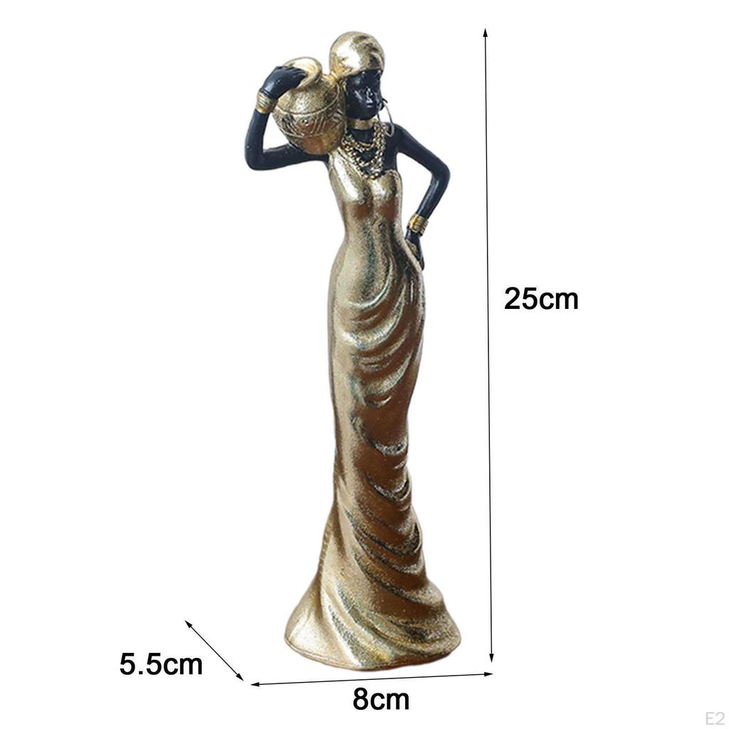 African Lady Sculpture for Decor
