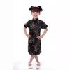 Girls' Ethnic Summer Dragon & Phoenix Tang Suit Qipao Performance Dress - Red