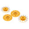 RC Car Brake Disc Set Aluminum Alloy Wheel Hex Hub Brake Disc with M4 Lock Nuts for RC Road