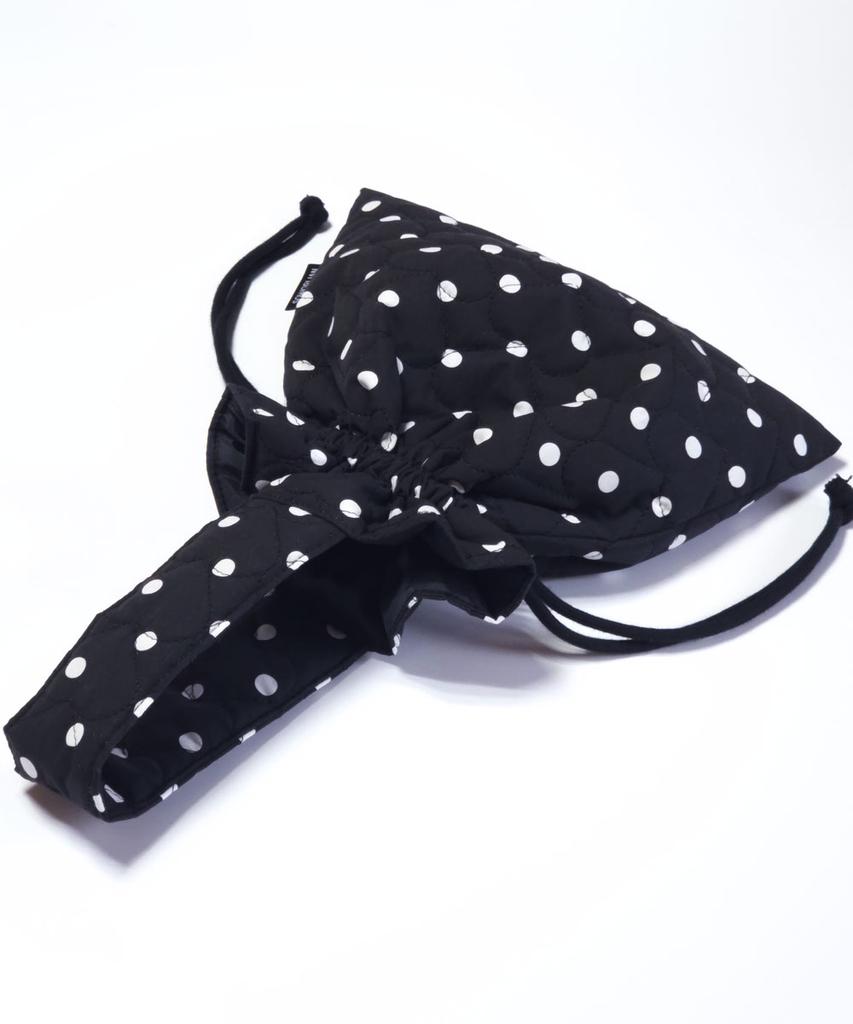Soworlian One Handle String Bag_ Dot Black