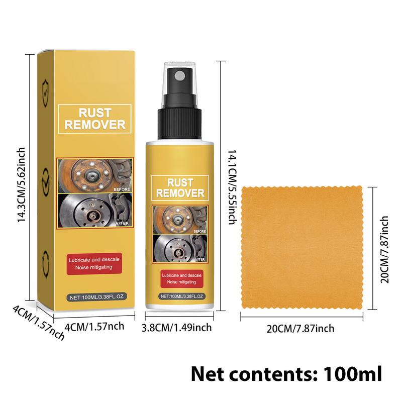 Metal Cleaner Spray Metal Blast Rust Remover Multipurpose Metal Cleaner And Conditioner 100ml Spray For Remove Rust Stains In