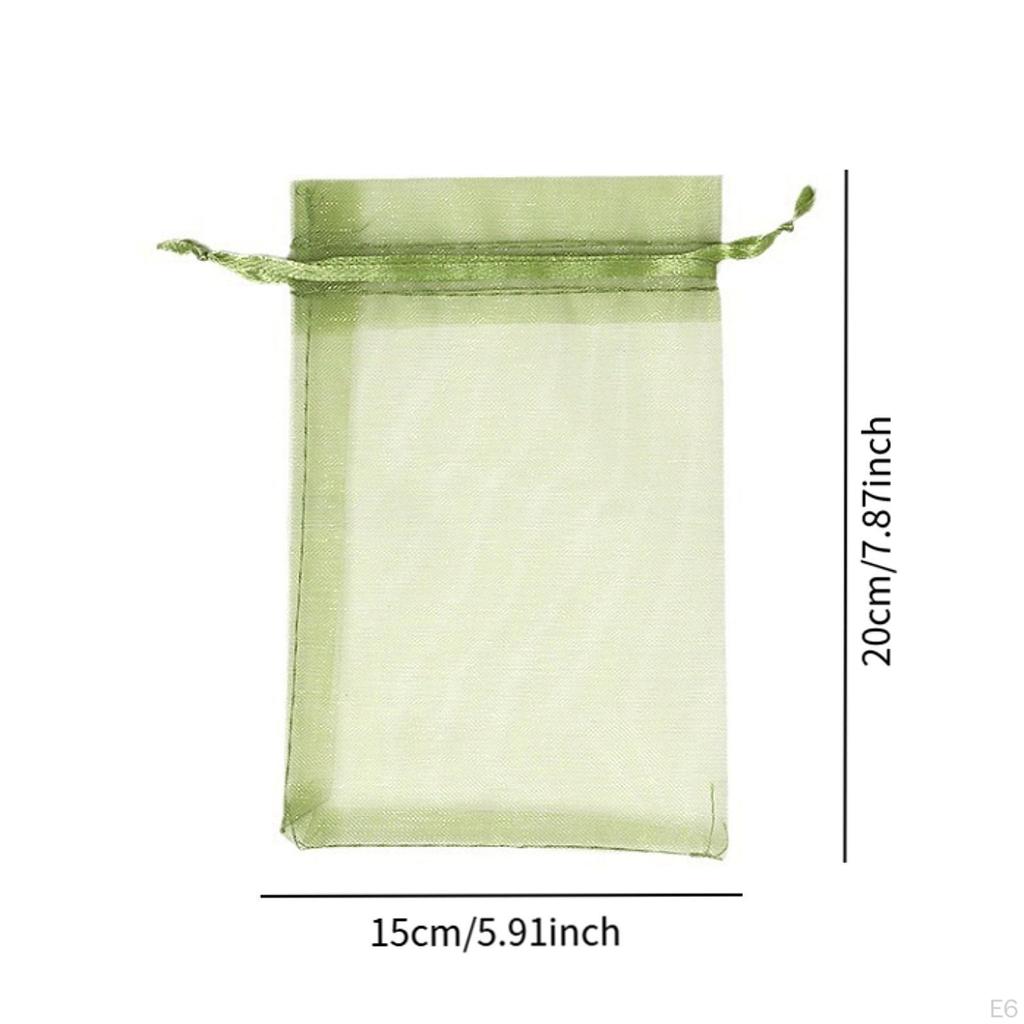 100 Pieces Fruit Netting Bags Gift Bag Breathable Protectors, Barrier Cover for