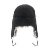 New Era 59FIFTY DOGEAR Plain Dog Ear Size 7 5950 DOGEAR BOA BLK Flip-Down Cap, Black, 1/4,