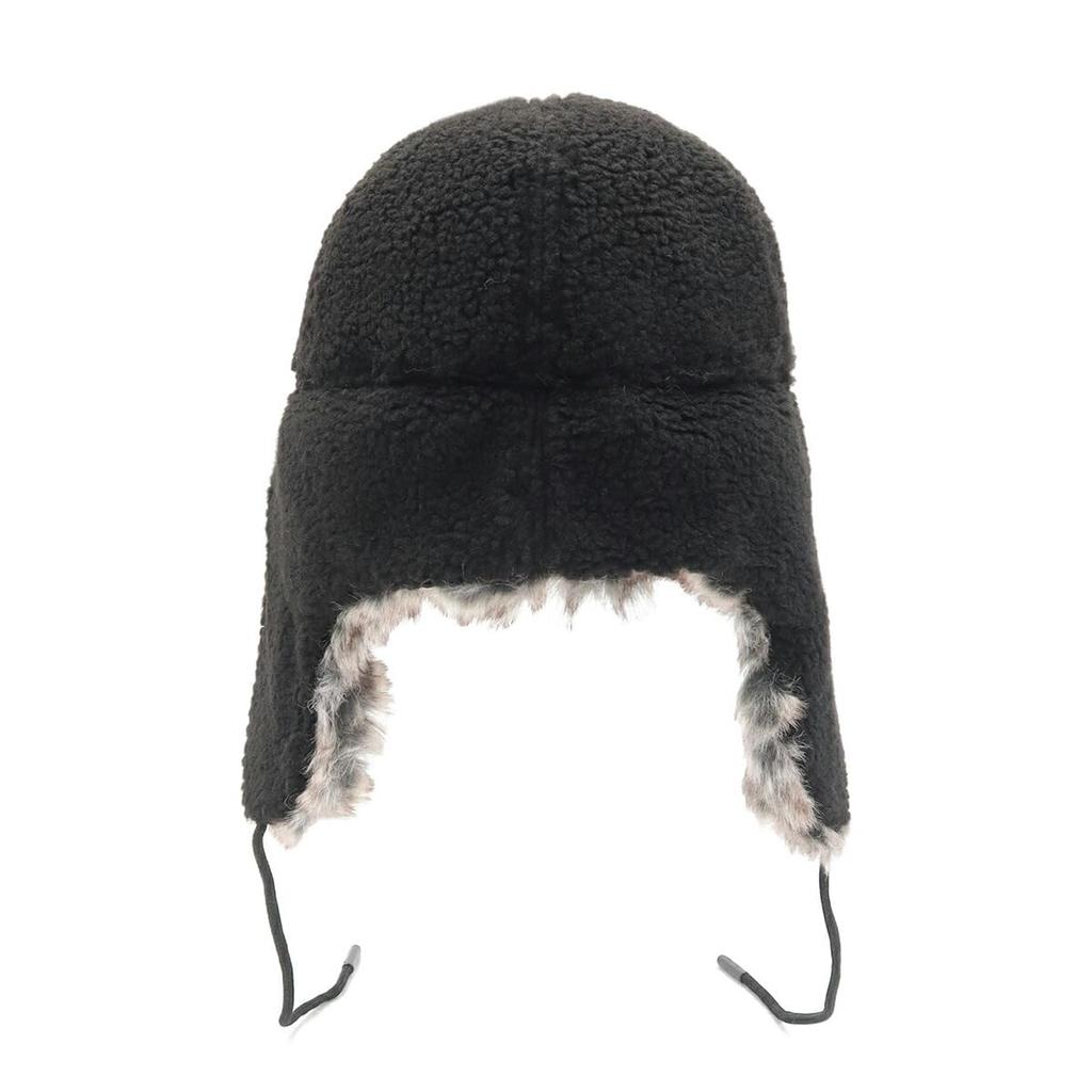 New Era 59FIFTY DOGEAR Plain Dog Ear Size 7 5950 DOGEAR BOA BLK Flip-Down Cap, Black, 1/4,