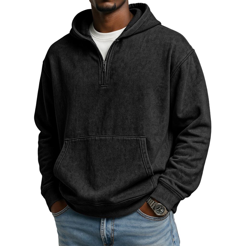 Men's 1/4-Zip Hooded Sweatshirt