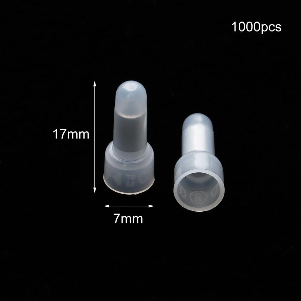 1000 PCS Cable Terminals AWG 22-16 CE1 Insulated Cable Connector Crimp Terminal Closed end Wire Connector