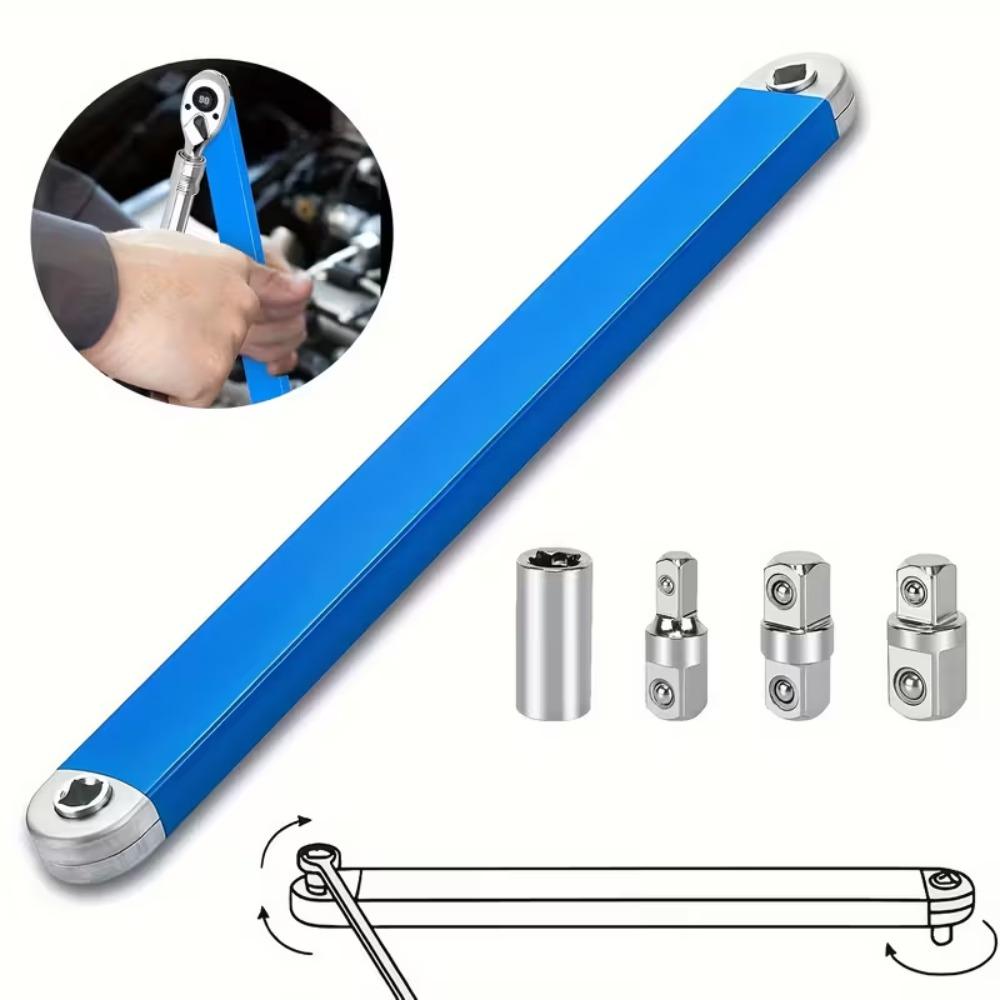 Large Impact Socket Spanner Offset Extension Ratchet Wrench for Tight Spaces Vehicle Maintenance