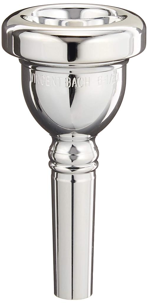 Bach Trombone Mouthpiece 6 12A, Silver-Plated Finish (for Small Bore)