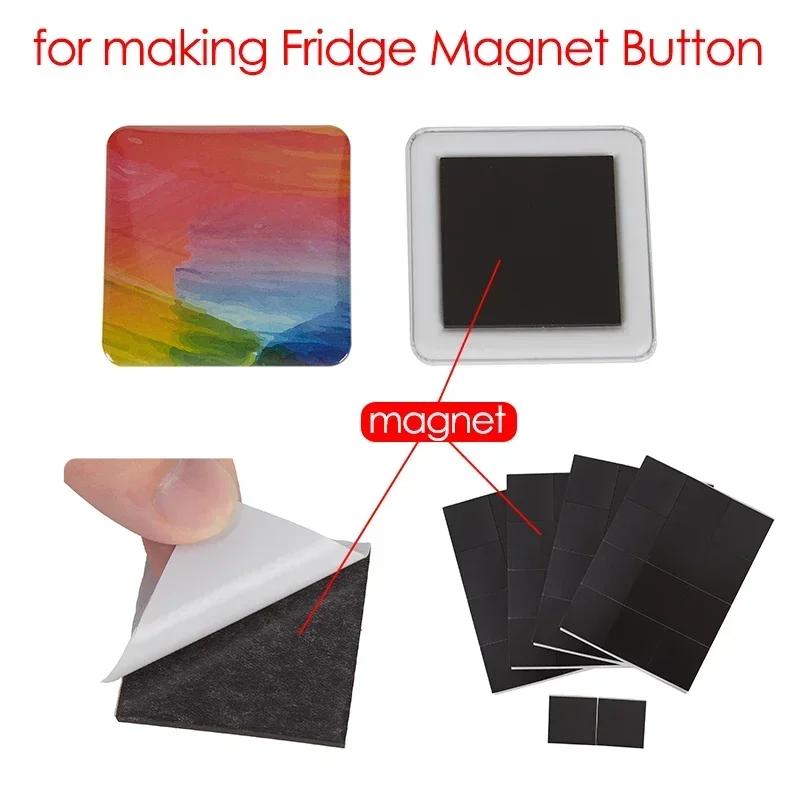 50MM Square Pin Button Maker Machine Fridge Magnets / Badge Press Rotating Machine 50x50mm Badge Materials for DIY Making