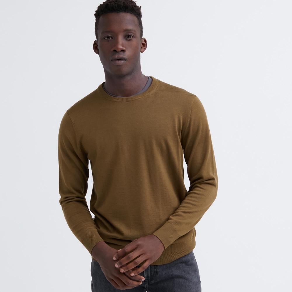 Uniqlo Japan Extra Fine Merino Crew Neck Sweater  Long Sleeve 